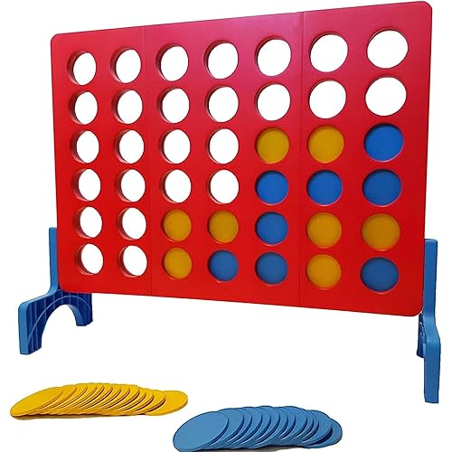 Bolaball 4 in a Row Tabletop Game – 1.8 Ft 4 to Score Game for Kids & Adults, Indoor/Outdoor Family Yard, Portable Party for Home, Picnic & Travel, Plastic Version.