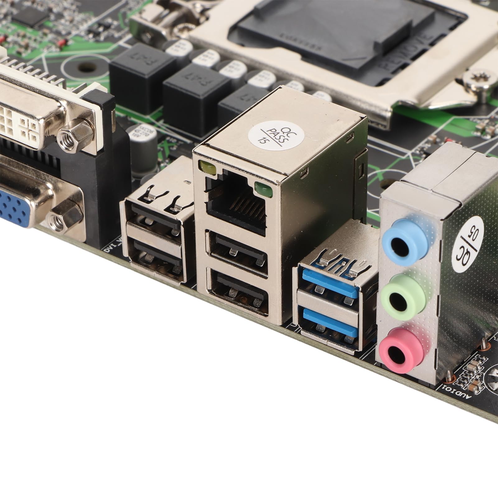 Vikye ATX Motherboard, B75 HM LGA 1155 Slot DDR3 × 4 64GB Mining Motherboard, 24 PIN + 4PIN Power, USB 3.0 × 2, USB 2.0 × 4, M.2 NVME PCIe X16 Motherboard