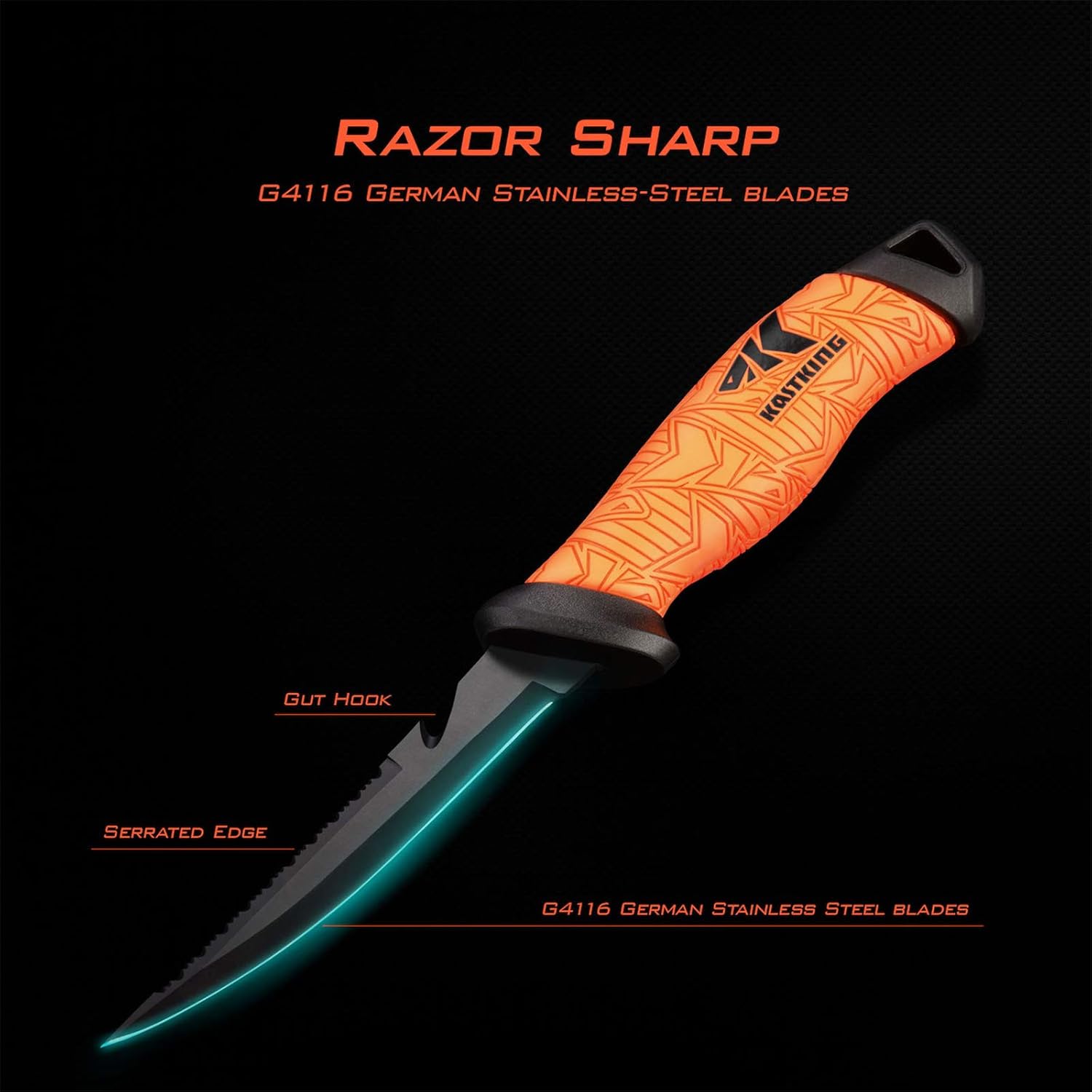 KastKing Fillet Knife, 5 inch Bait Knife : Sports & Outdoors