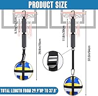 Vista 2 de TOBWOLF Volleyball Spike Trainer, Elastic Self-Training Volleyballs Resistance Band, Volleyball Equipment Training Aid Improves Serving, Jumping