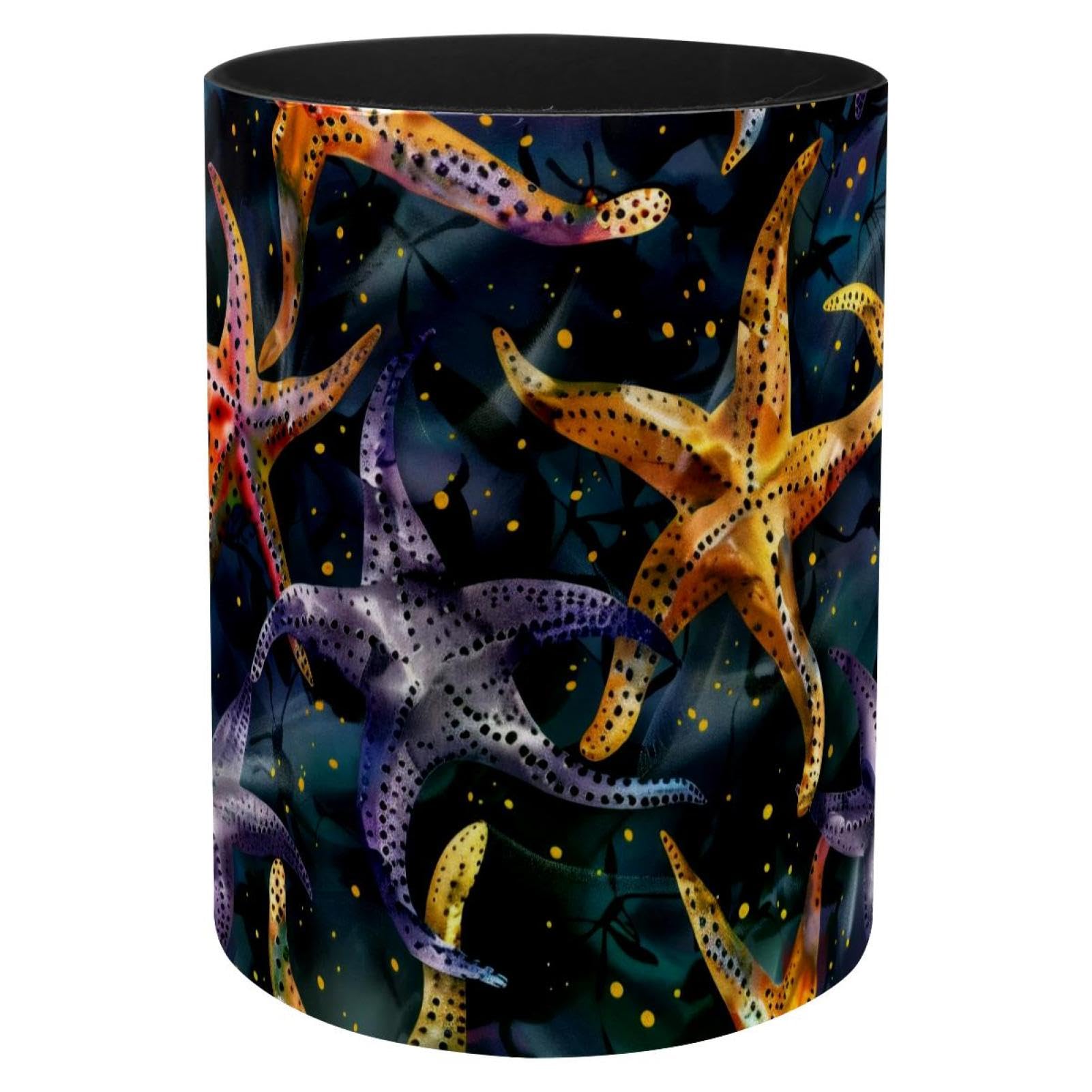 Porte-pinceaux de maquillage en métal motif étoile de mer, l'accessoire de bureau raffiné