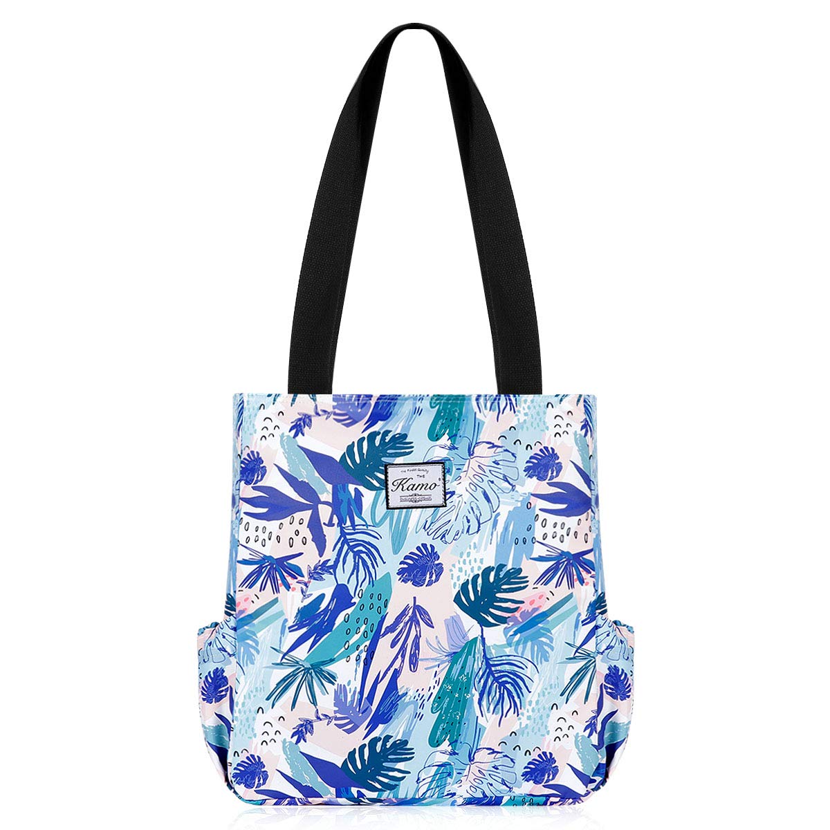KAMO Floral Tote Bag - Waterproof Lightweight Handbags Travel Shoulder Bag for Hiking Yoga Gym Swimming Travel Beach