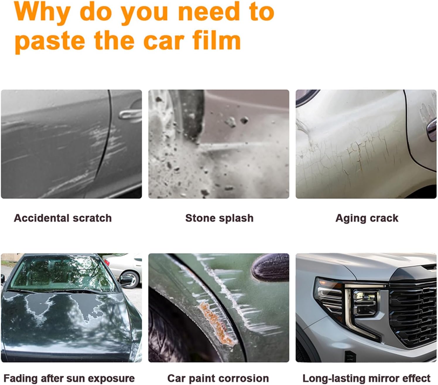 for 2022-2025 GMC Sierra 1500 Precut Paint Protective Film 8.5 Mil TPU PPF Clear Car HD Scratch Exterior Accessories