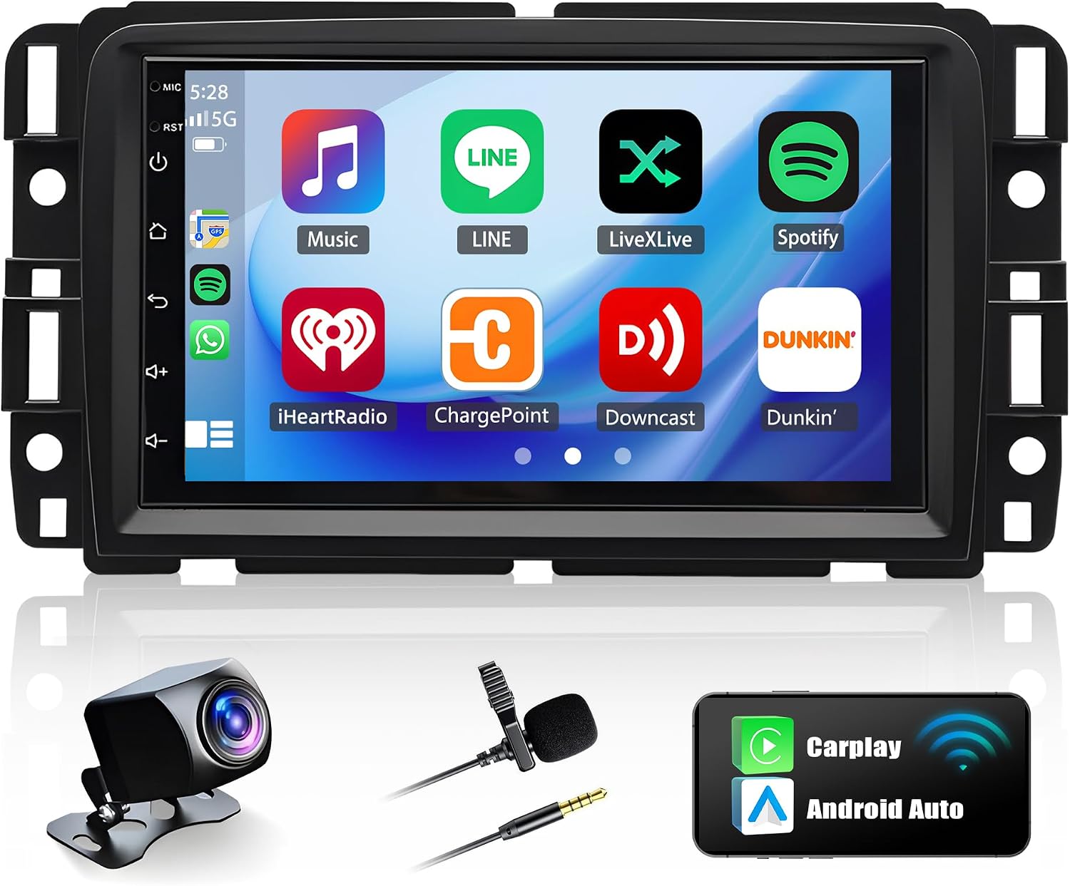 Dfuorty 7" Android 14 Car Stereo for GMC Acadia 2013–2017 with Wireless CarPlay/Android Auto