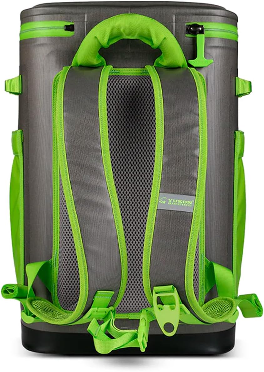 Yukon Outfitters Hatchie Backpack Cooler, 54-Liter Durable Insulated Cargo-Ready Outdoor Hiking Watersports Meals & Beverages Daypack Cooler w/Airtight Zippers, Padded Straps & Carry Handle