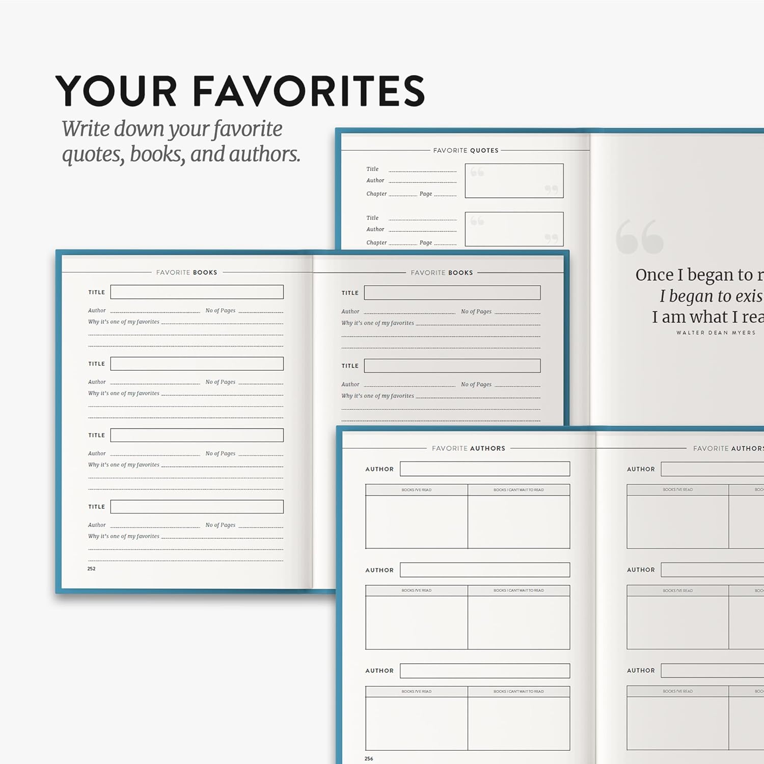 Reading Journal for Book Lovers by epic self – Daily Log Notebook to Remember Plots, Rate Stories & Track Reading Habits – Journal to Record & Review Your Ideas & Memories – Bookworm Companion