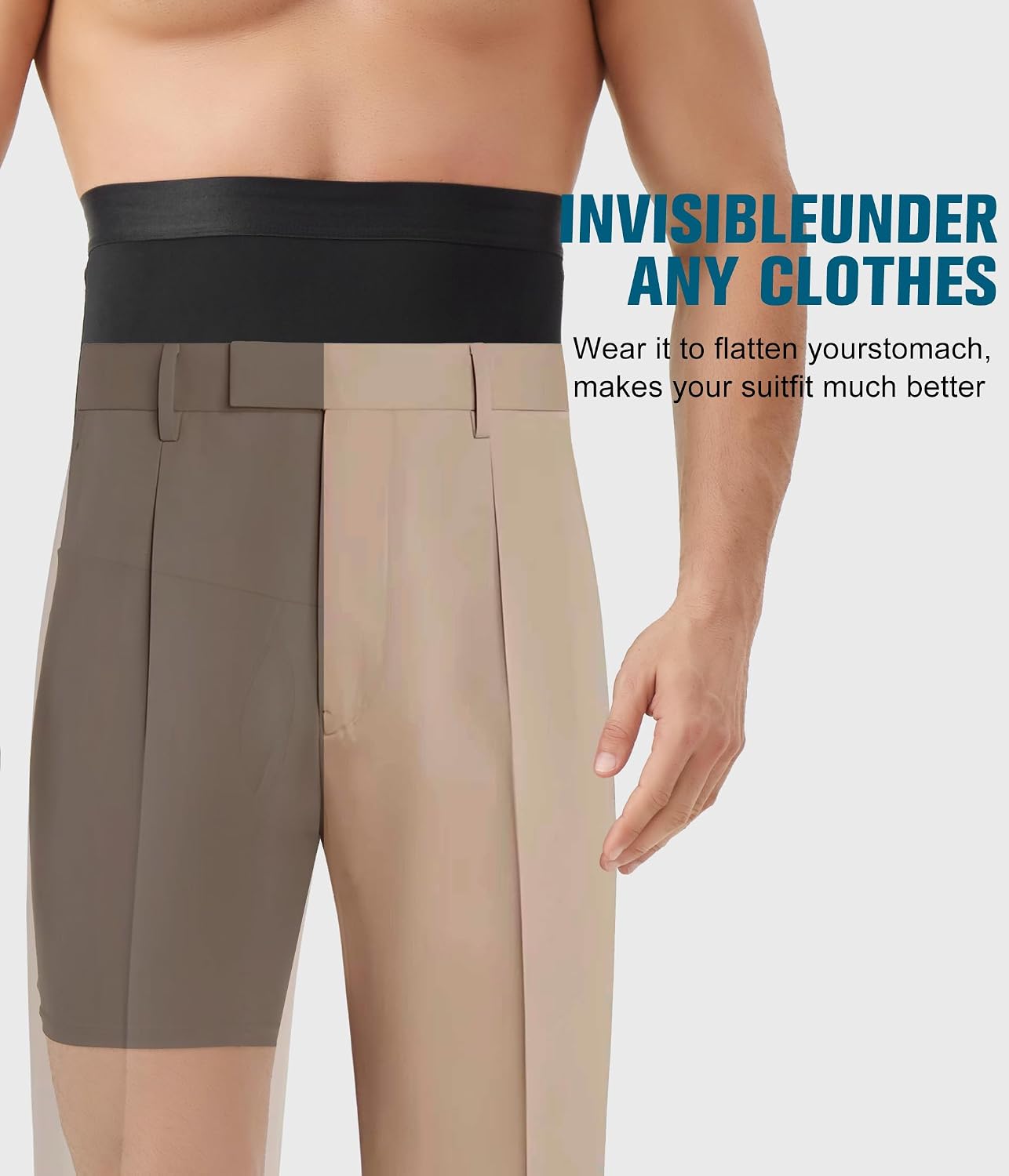 Compression Shorts Men Tummy Control Shapewear Compression Shorts - Waist Compression for Men