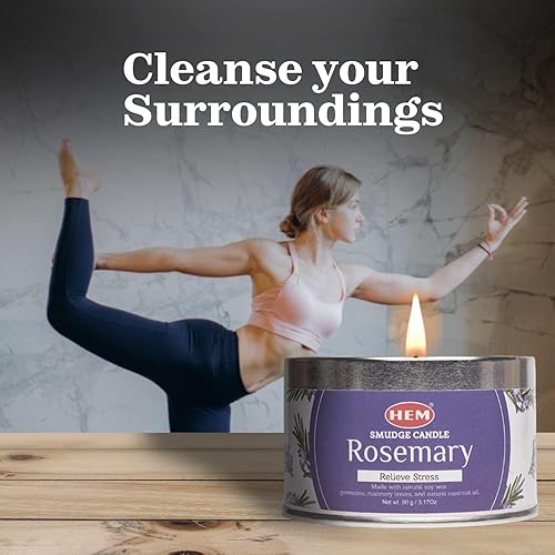 Miniatura 5 de Velas perfumadas para limpiar la casa, velas de soja natural de 3.2 onzas con cristales en el interior, larga duración, 20 horas de combustión