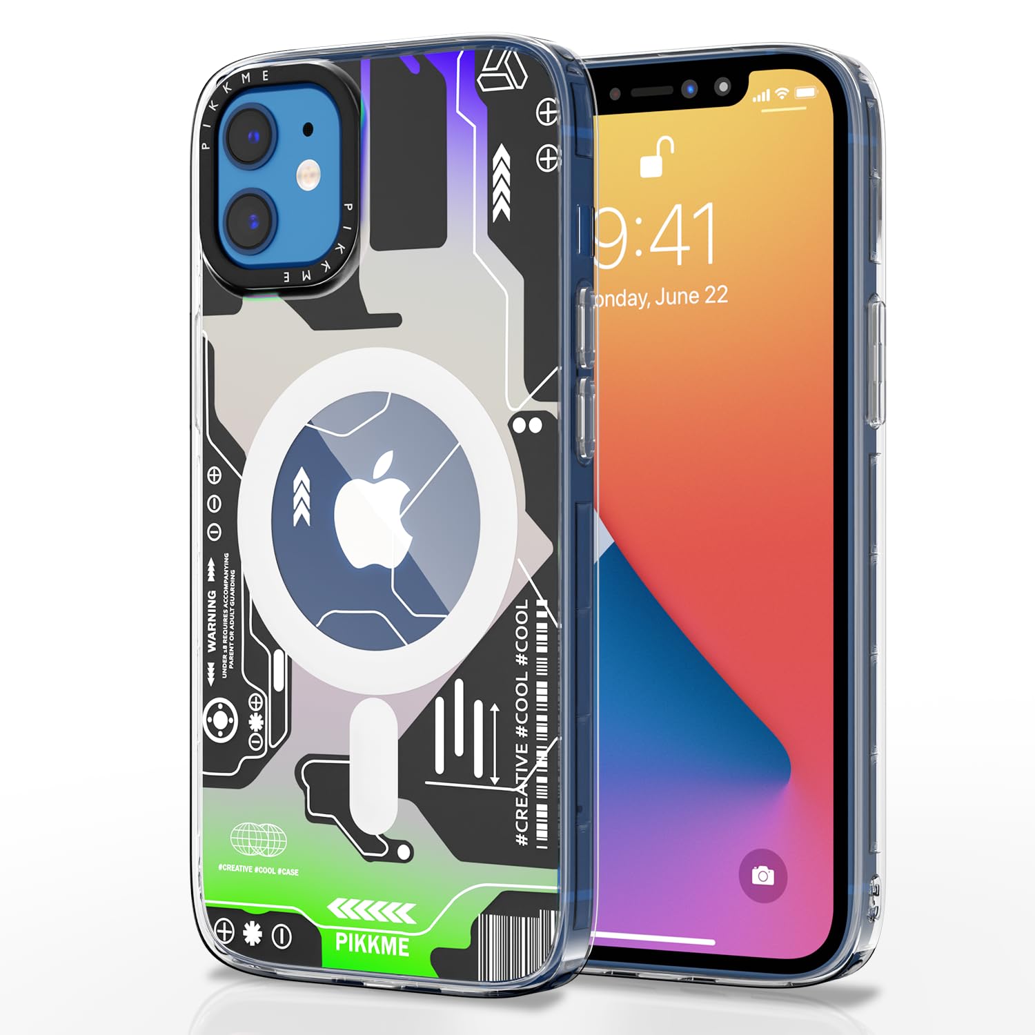 Pikkme Back Cover | Full Camera Protection | Wireless Charging Magnetic Support Mag-Safe Case | Shockproof Bumper Case for iPhone 12 (Black) (B0CK7XNXW5) Amazon Price History, Amazon Price Tracker
