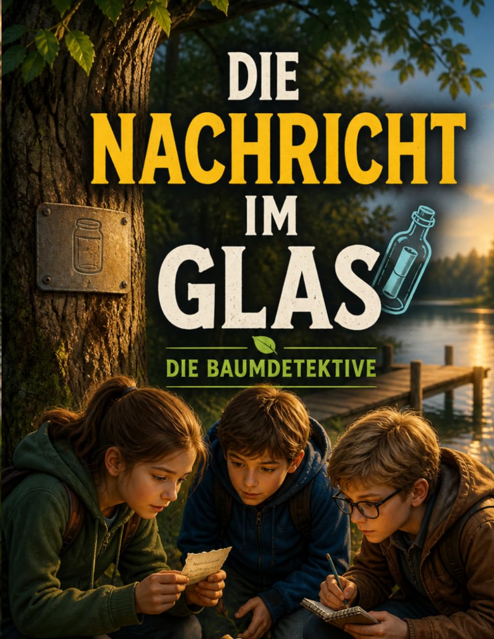 Die Nachricht im Glas: Ein rätselhaftes Glas, ein geheimer Code und ein neues Kind im Team (Die Baumdetektive)