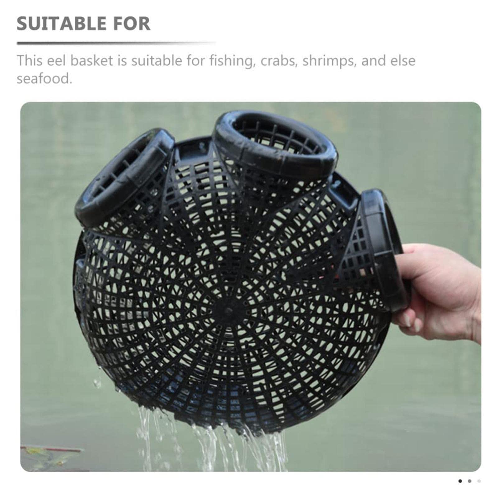 Cage à Poissons Et écrevisses – Filet Piège Pliable, Maille Résistante, Ouverture 10,5 Cm, Hauteur 27 Cm, Pour Eau Douce Et Salée