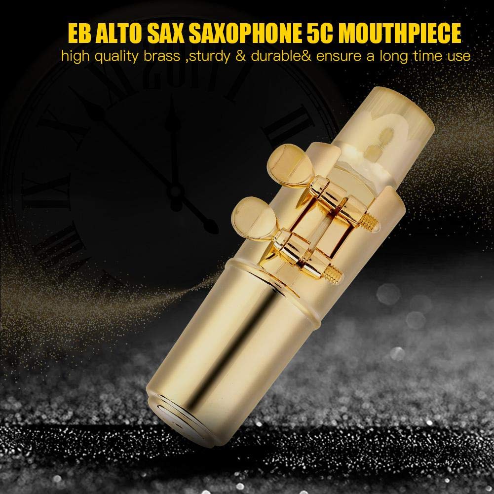 Bec Buccal De Saxophone Alto 5c, Bec Buccal De Saxophone Alto 5c Avec Embout Protecteur D'instruments De Musiqueaccessoires pour instruments ¨¤ vent