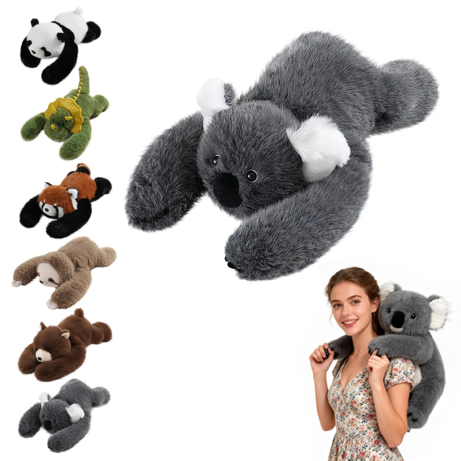 Weighted Koala Plush Toy, Stuffed Animal, Cuddly Stuffed Animal for Comfort & Relaxation, Soft Plush Pillow Valentines Gifts for Him & Her, Hugging Companion for Anxiety Relief & Sleep Support โ image 1