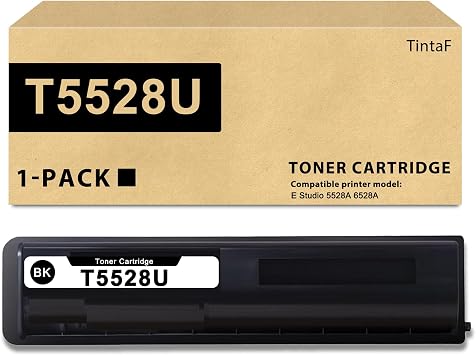 T5528U T-5528U Toner Cartridge High Yield Replacement for Toshiba T-5528U Toner for E-Studio 5528A 6528A Printer 1-Pack, Black