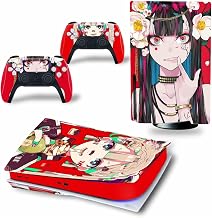 LEEWEE for PS5 Skin Disc Edition & Digital Edition Console and Controller Vinyl Cover Skins Wraps Scratch Resistant, Compatible with for PS5 350070 No Foaming (Size : Disc Version)