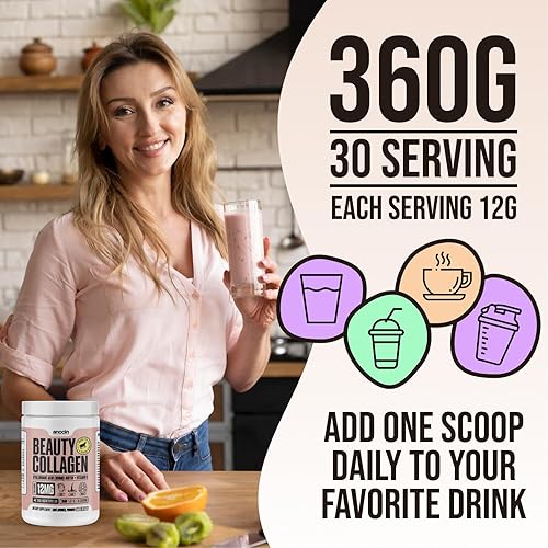 Miniatura 4 de Péptidos de colágeno de belleza, polvo sin sabor