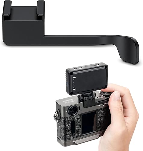 Vista 27 de JJC Agarre de pulgar de metal de lujo para Fujifilm Fuji X-Pro3 X-Pro2 X-Pro1 Xpro3 Xpro2 Xpro2 Xpro1 cámara digital sin espejo soporte pulgar