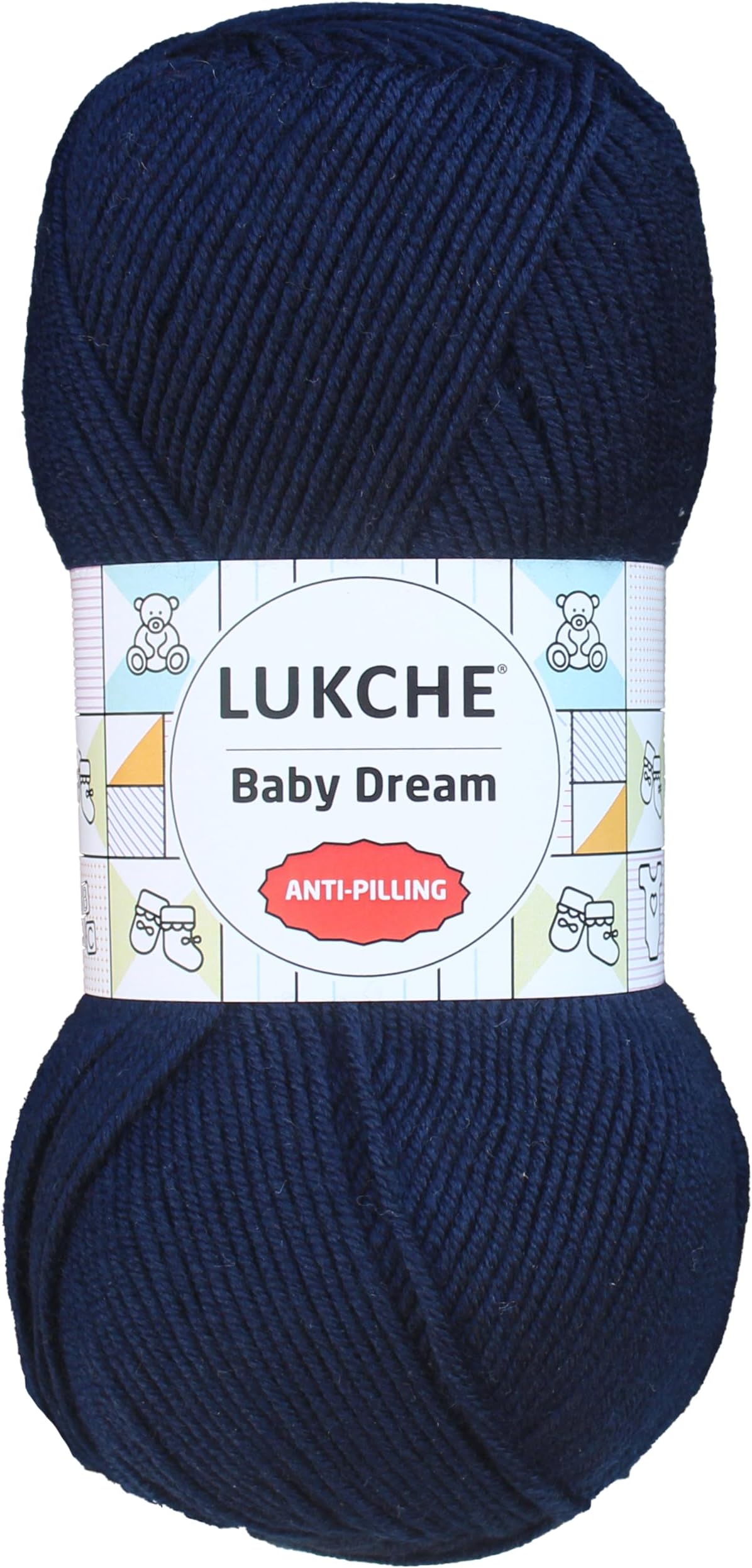 Baby Dream Soft Yarn โ 100% Acrylic, Premium Anti-Pilling, 3.5 oz (100g), 273 yds โ Soft Yarn for Crochet and Knitting Projects (Navy Blue)