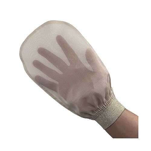 Miniatura 2 de Feel Fine Manopla exfoliante turca – Guante Hammam Kese de seda 100% cruda para hombres y mujeres | Exfoliante turco hecho a mano para el baño y la