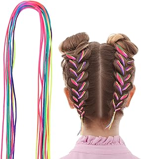 30 Pcs Hair Braids Colorful Hair Wrap String Assorted Gradient Color Hai...