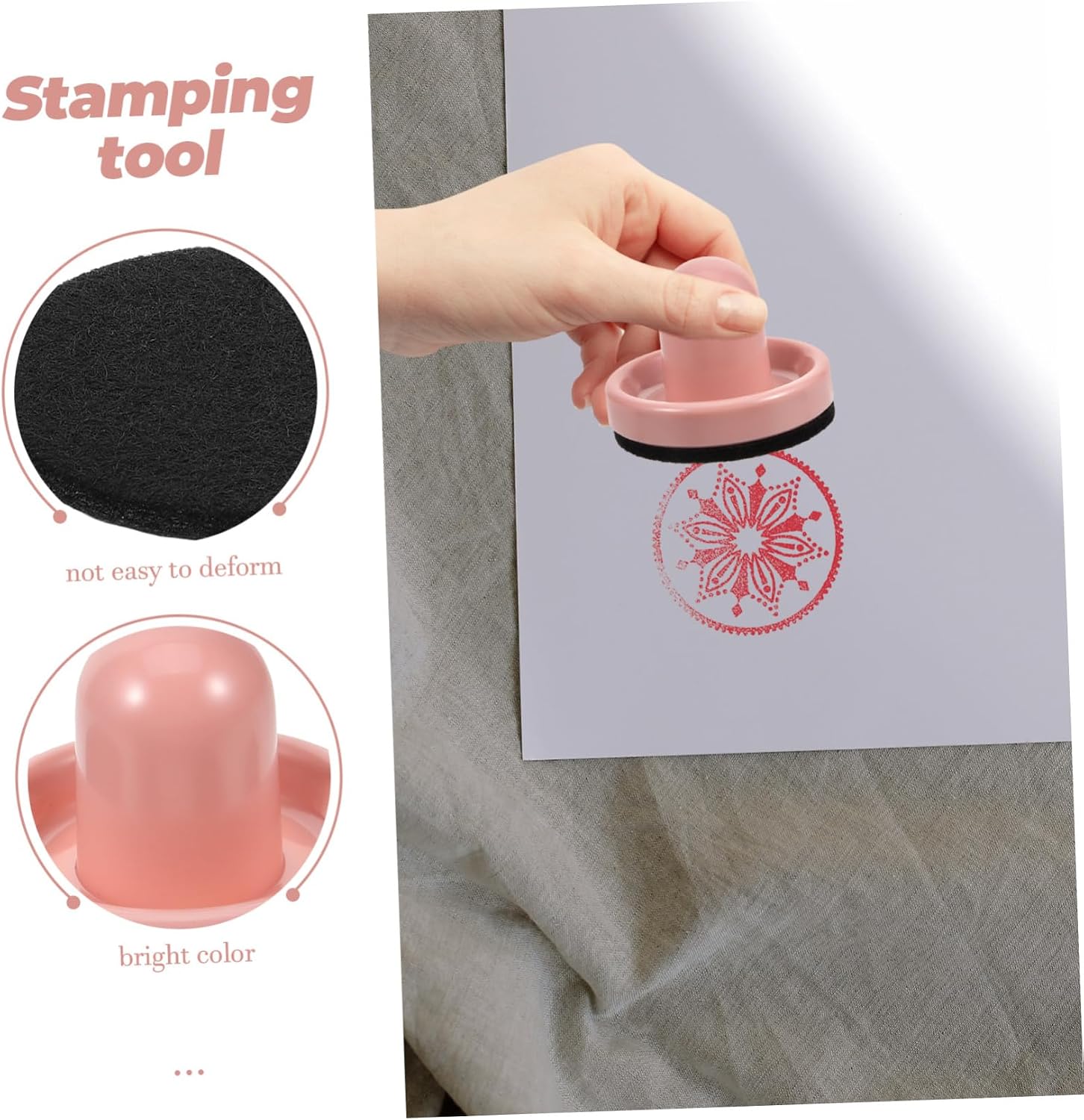 Scrapbook Stamp Block Pressing Tool Chic Craft Stamping Tool for Cards Embossing and Scrapbooking Material Design for Invitations and Craft Projects