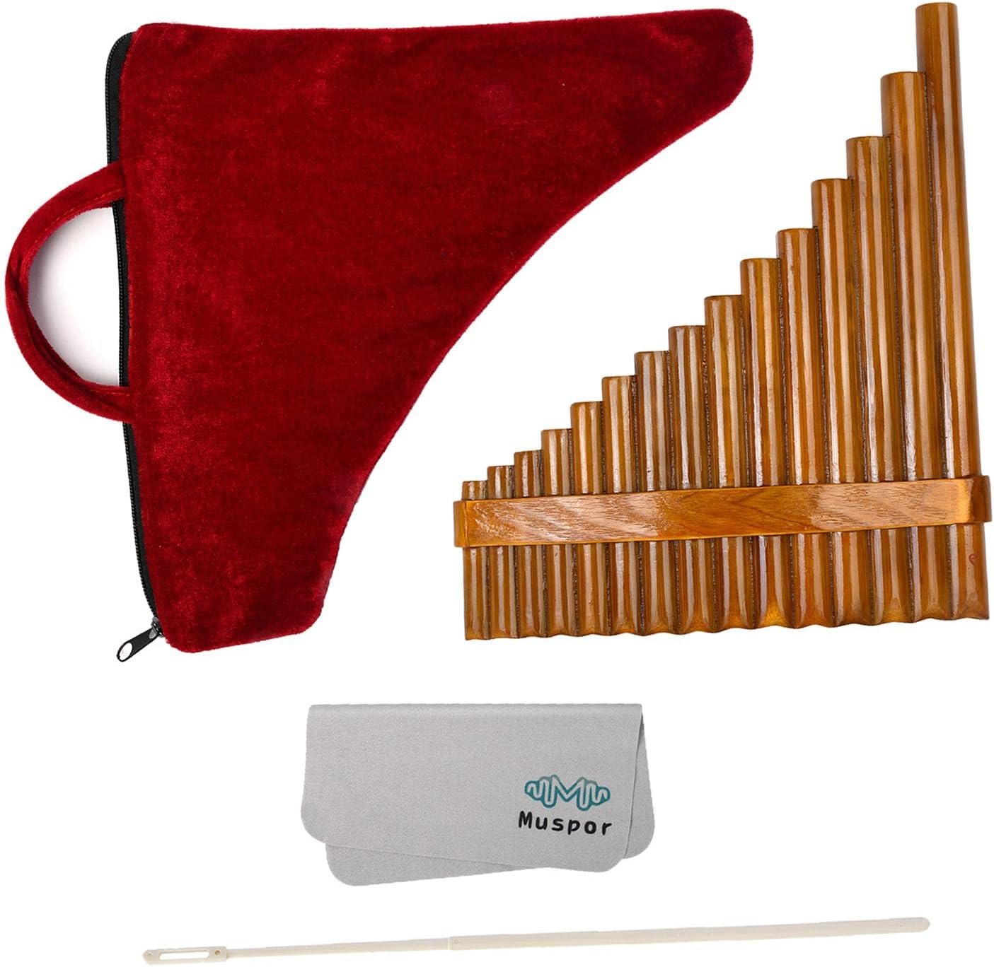 Amazon Gemvan パン パイプ 1 セット 木管楽器 キー スムーズ パン フルート 初心者 学生用, 左手 フルート