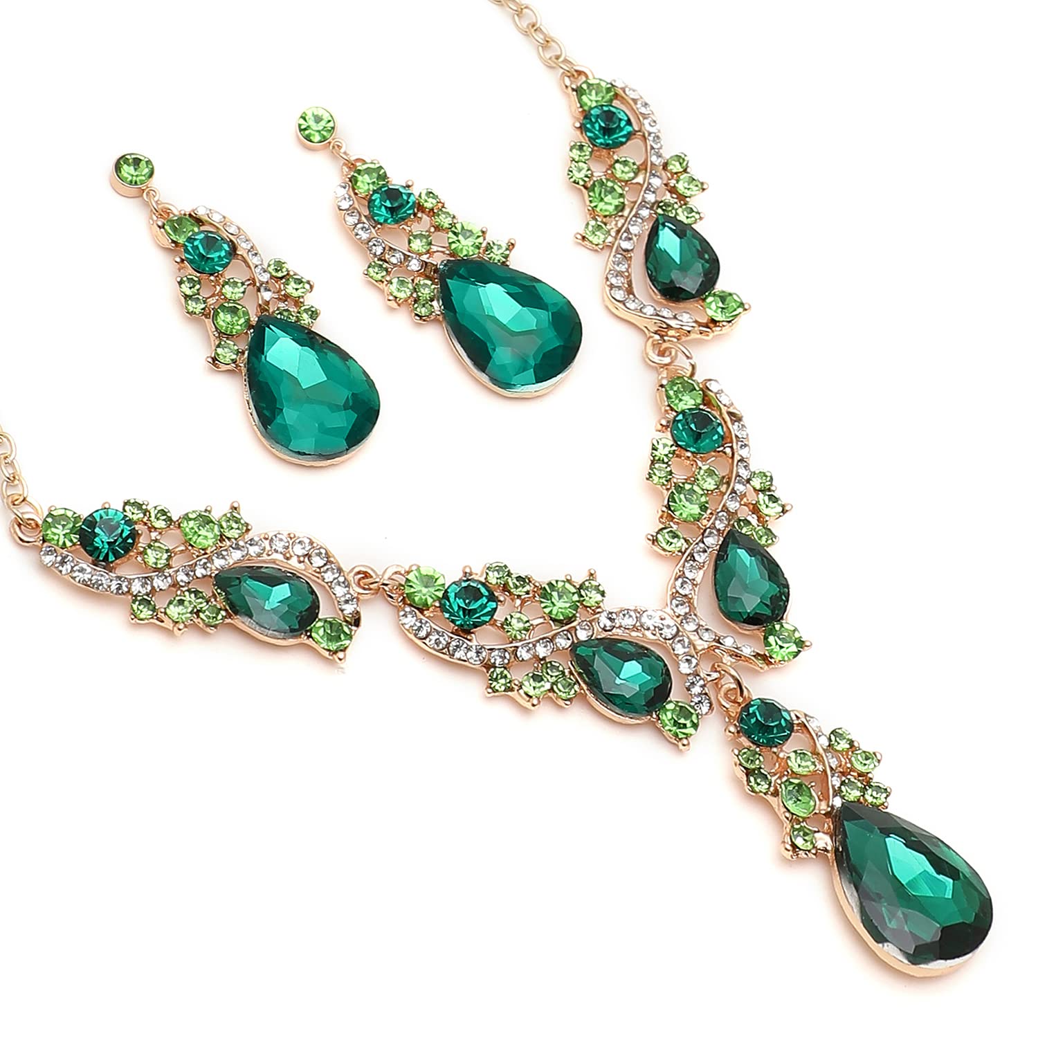 See full amazon price history chart for SOHI Green Rhinestones Designer Necklace & Earring set, Indo-western jewellery for women, jewellery set for women traditional, Alloy, Statement necklace set, Crystal Jewellery |7336 SOHI Green Rhinestones Designer Necklace & Earring set, Indo-western jewellery for women, jewellery set for women traditional, Alloy, Statement necklace set, Crystal Jewellery |7336 (B0BH4YZML7) Amazon Price History, Amazon Price Tracker