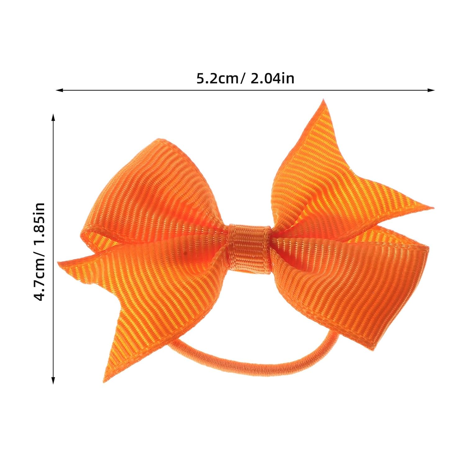 4pcs Baby Girls Hair Bows Ties - 2'' Mini Boutique Elastic Hair Rubber Ribbon Band Accessories for Kids Toddlers Infants