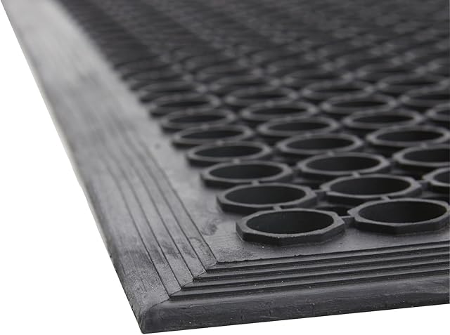 TR Industrial Large Heavy Duty Rubber Ring Mat Safety Floor Matting Kitchen 90cm x 150cm (1)