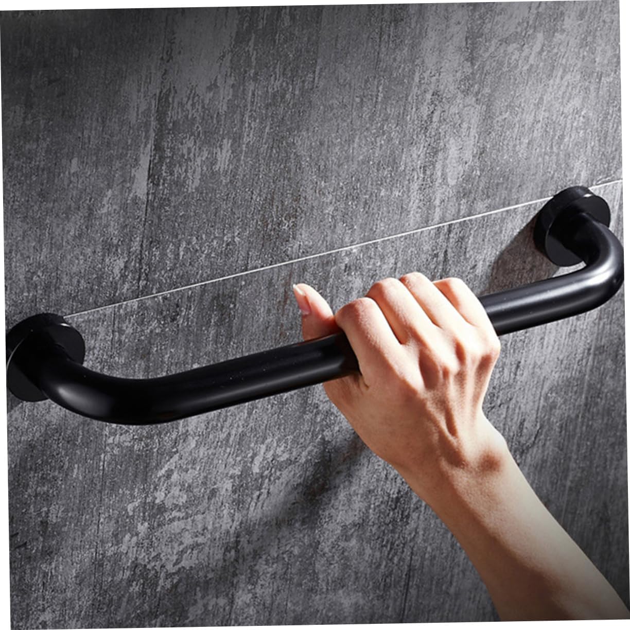 2pcs Material Safe Grab Bar Multi-Functional Bathroom Armrest for Elderly