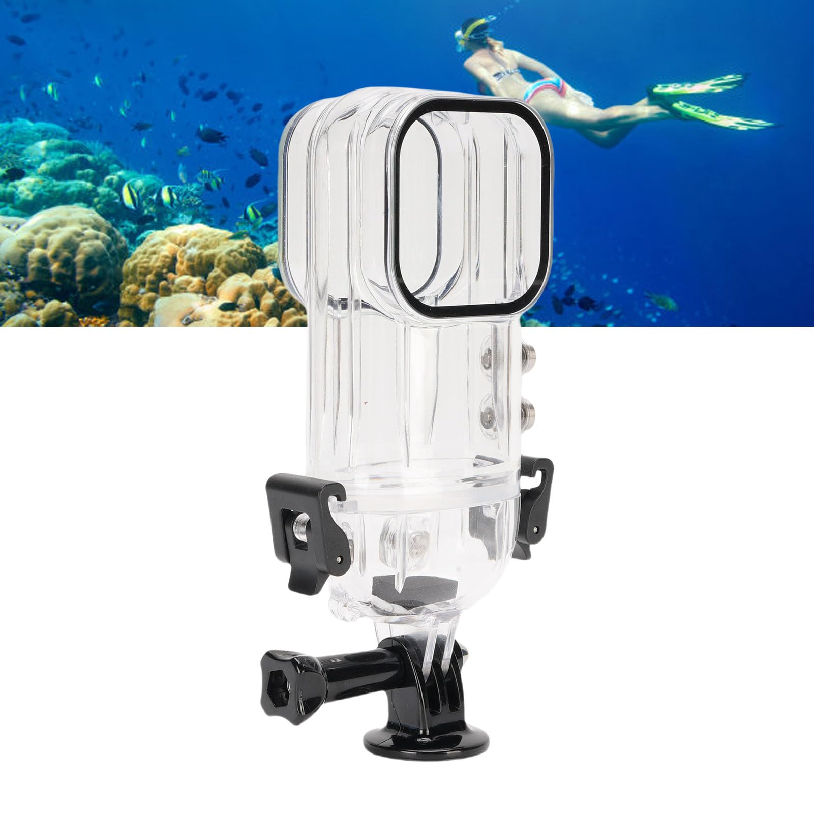 Custodia da Immersione Invisibile per gli Accessori per Copertina di Protezione della Telecamera per Alloggiamento per Alloggiamento Subacqueo X3, 147ft con Staffa
