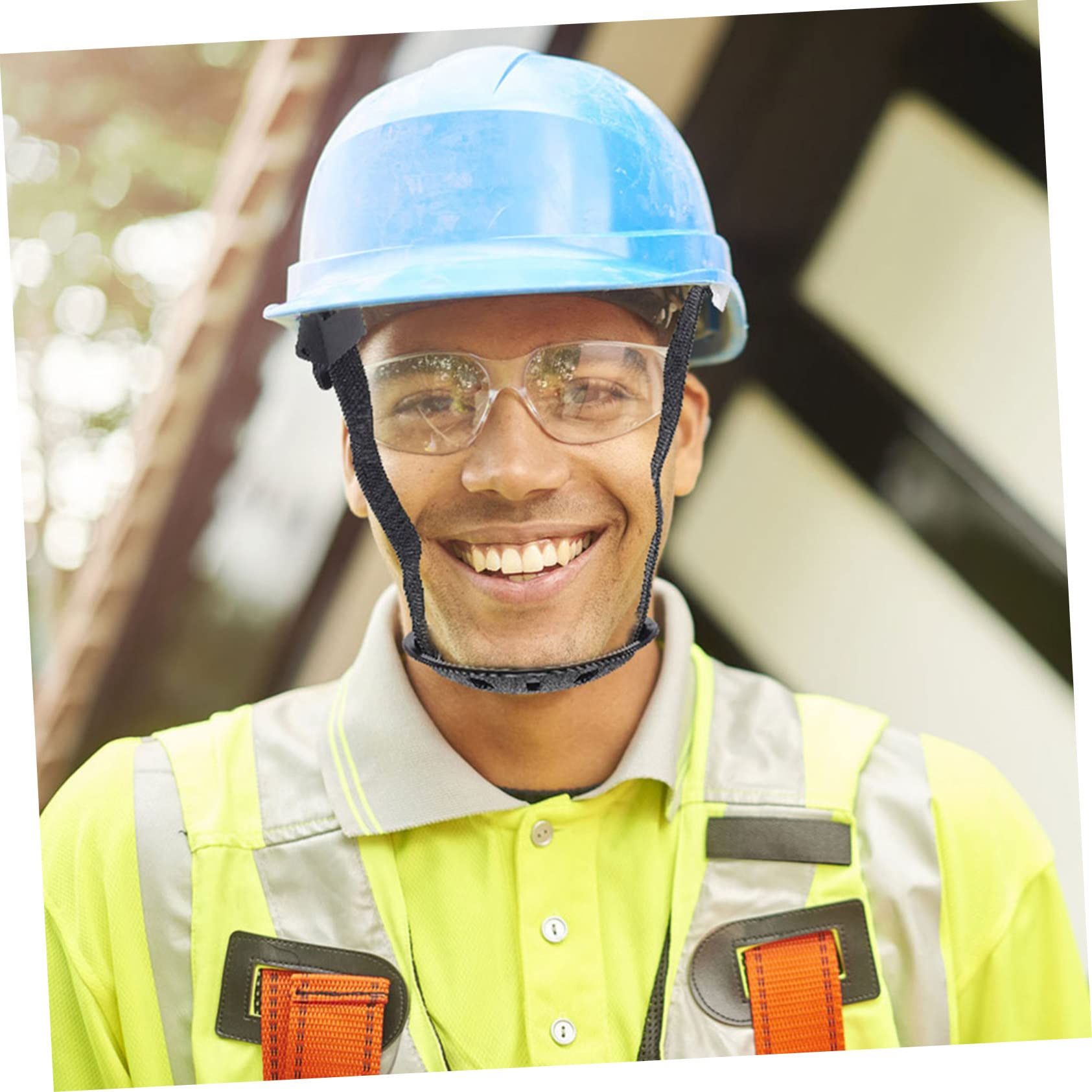 Lurrose Helm Kinnriemen Schutzhelm Helmband Einstellung Ersatz Hardhats Kinnriemen Für Professionelle Helme Bequemer Kinnriemen Kinnschutz Polyester