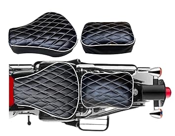 IGNITEX Waterproof Seat Cover for Royal Enfield | Classic 350 | Classic 500 | Desert Storm | Black