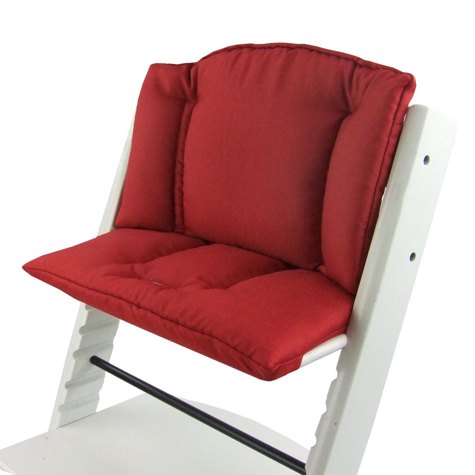 BAMBINIWELT - Fodera di ricambio per seggiolone, set di riduttori, compatibile con STOKKE Tripp Trapp Trapp per seggiolone (rosso mélange)