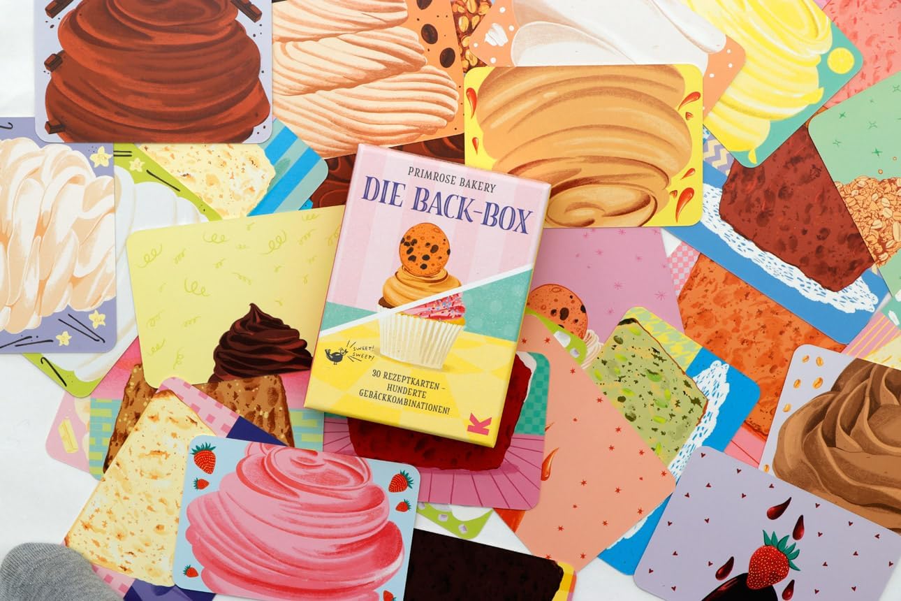 Laurence King Die Back-Box. 30 Recipe Cards - Hundreds of Pastry Combinations