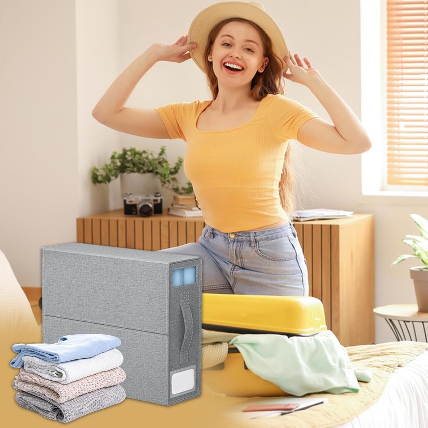 Under Bed Storage Sheet Organizerr - Closet Organizers Storage for Foldable Bedding, Duet Cover and More, Foldable Beddinng Storagee with Oxford Cloth Organizer and Zipper Closure