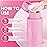Push Down Pump Dispenser Bottles: Refillable Liquid Containers for Alcohol, Nail Polish Makeup Remover, Salon, Hospital, Travel Use
