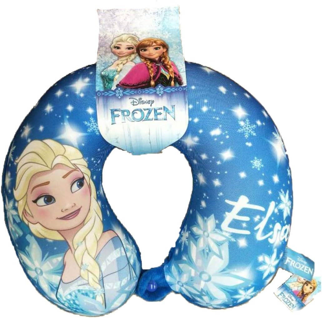 GAMME Canvas Multicolour Disney Frozen Elsa Character Neck U Type Pillow Cushion