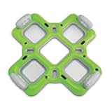 Lounge Island Inflatable 4 Seat Inflatable PVC Pool Float Raft, Green