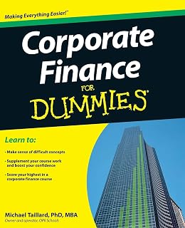 Corporate Finance For Dummies by Michael Taillard: Beginner Guide to Cash Flow, Valuation & Investments