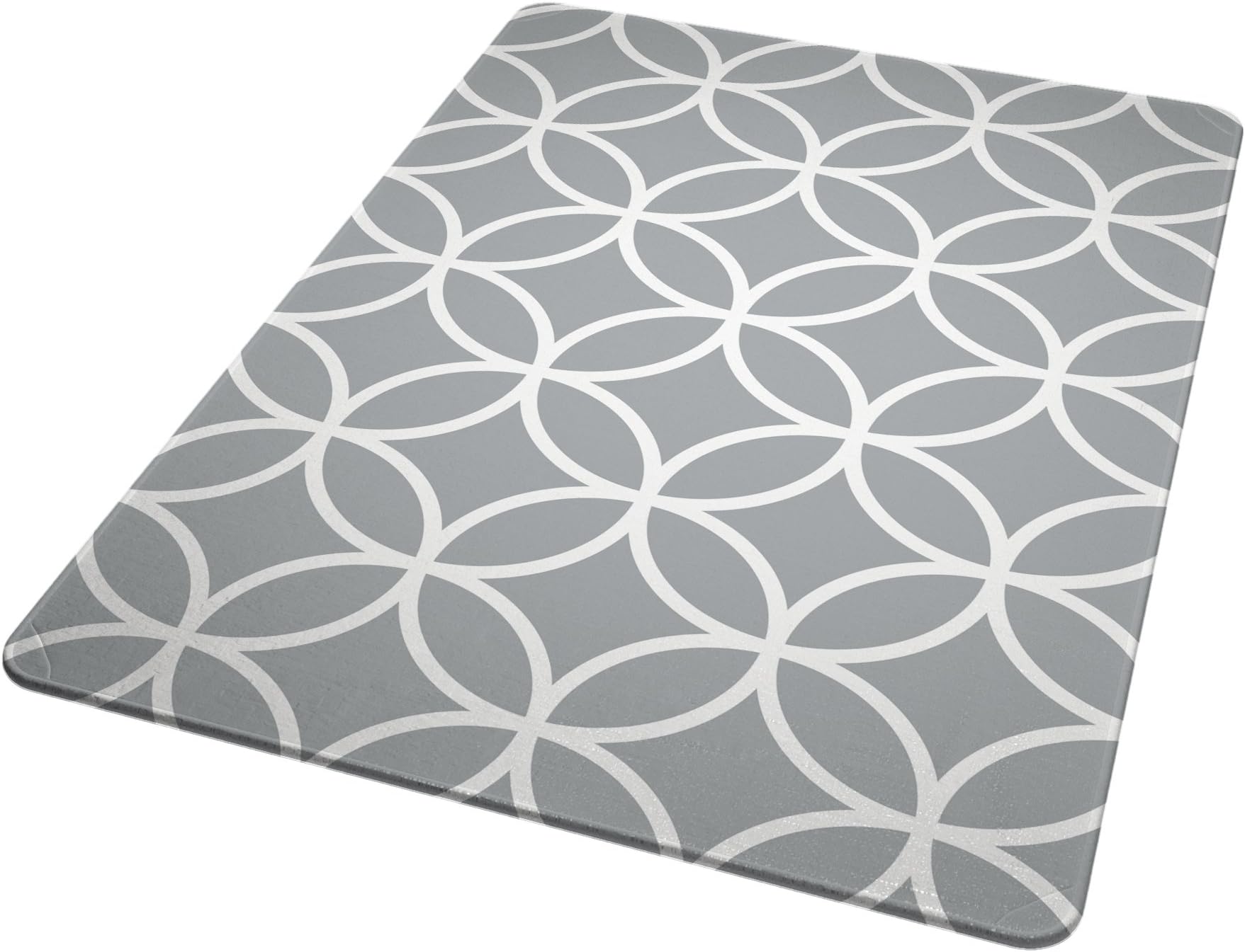 Laundry Solutions by Westex Non-Skid Portable Circle Design Ironing Board Pad 20" x 29" Grey