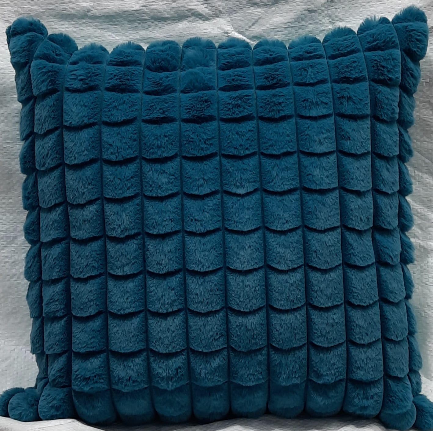 MONKDECOR Faux Fur Plush Decorative Throw Pillow Covers 12x18 inch Set of 5, Fuzzy Check Soft Pillowcase Cushion Covers for Living Room Sofa Couch Bedroom, Blue Color (B0CSWL639T) Amazon Price History, Amazon Price Tracker