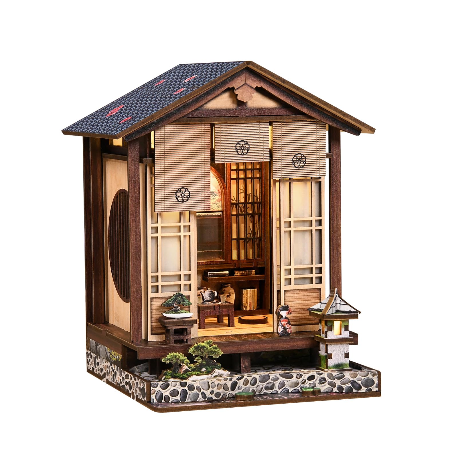 Chinoket Book Nook Kit-Japanese Garden Miniature House Kit (Harmony Garden) — image 1