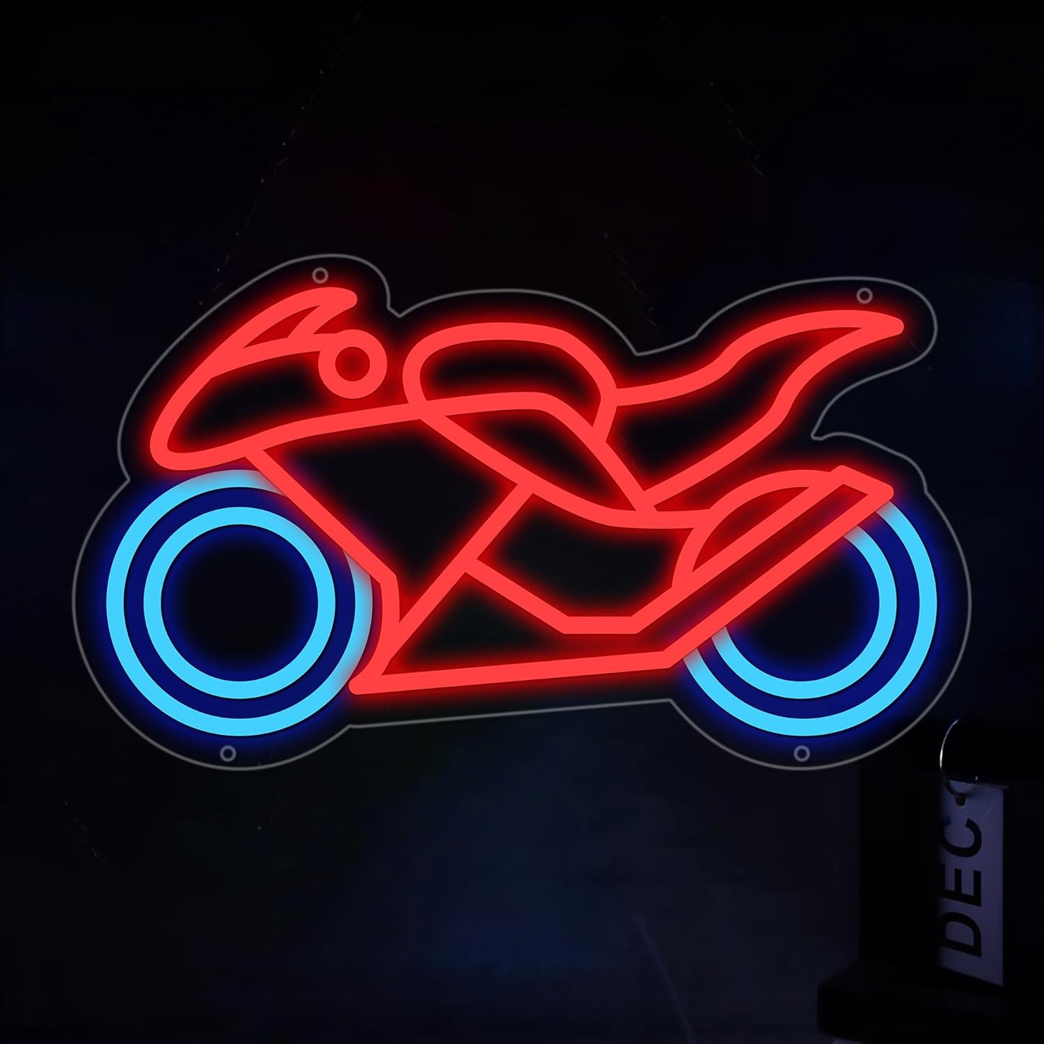 Motorcycle Neon Signs for Wall Decor, Motorcycle Racing Neon Lights for Man Cave Signs for Room Decor, Led Light Up Sign with USB Powered for Boys, Bar, Hotel, VIP Room, Home Decoration - Image 8