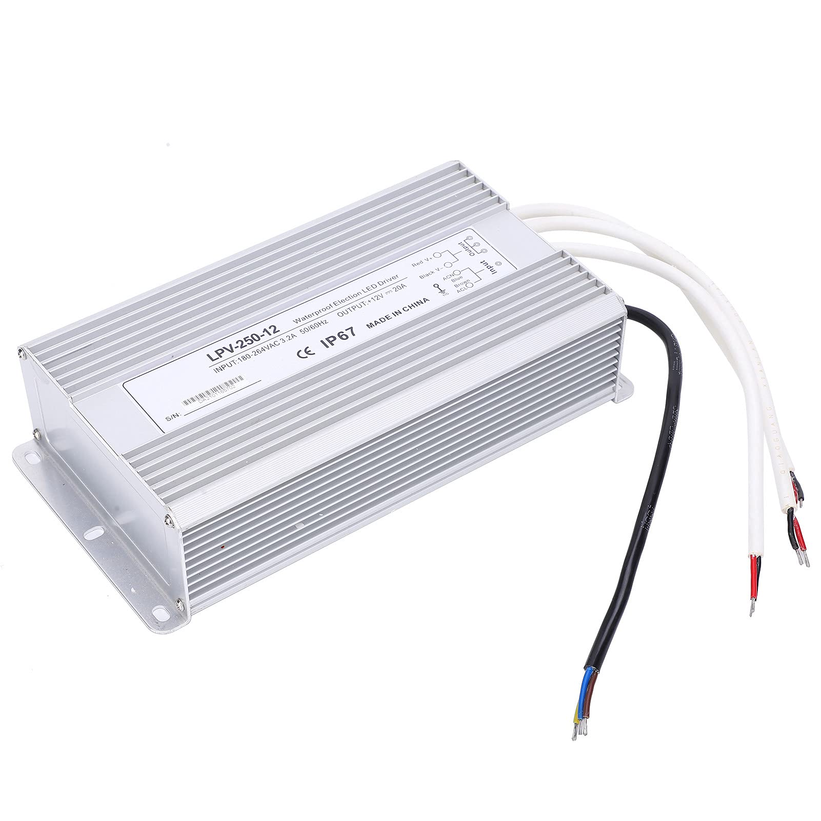 IP67 Wodoodporny Sterownik LED 12V 250W Zasilacz