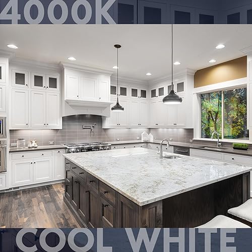 Miniatura 2 de LUXRITE Bombilla LED BR20, equivalente a 45 W, blanco frío de 4000 K, regulable, 460 lúmenes, bombilla LED R20 de 6.5 W, Energy Star, clasificación