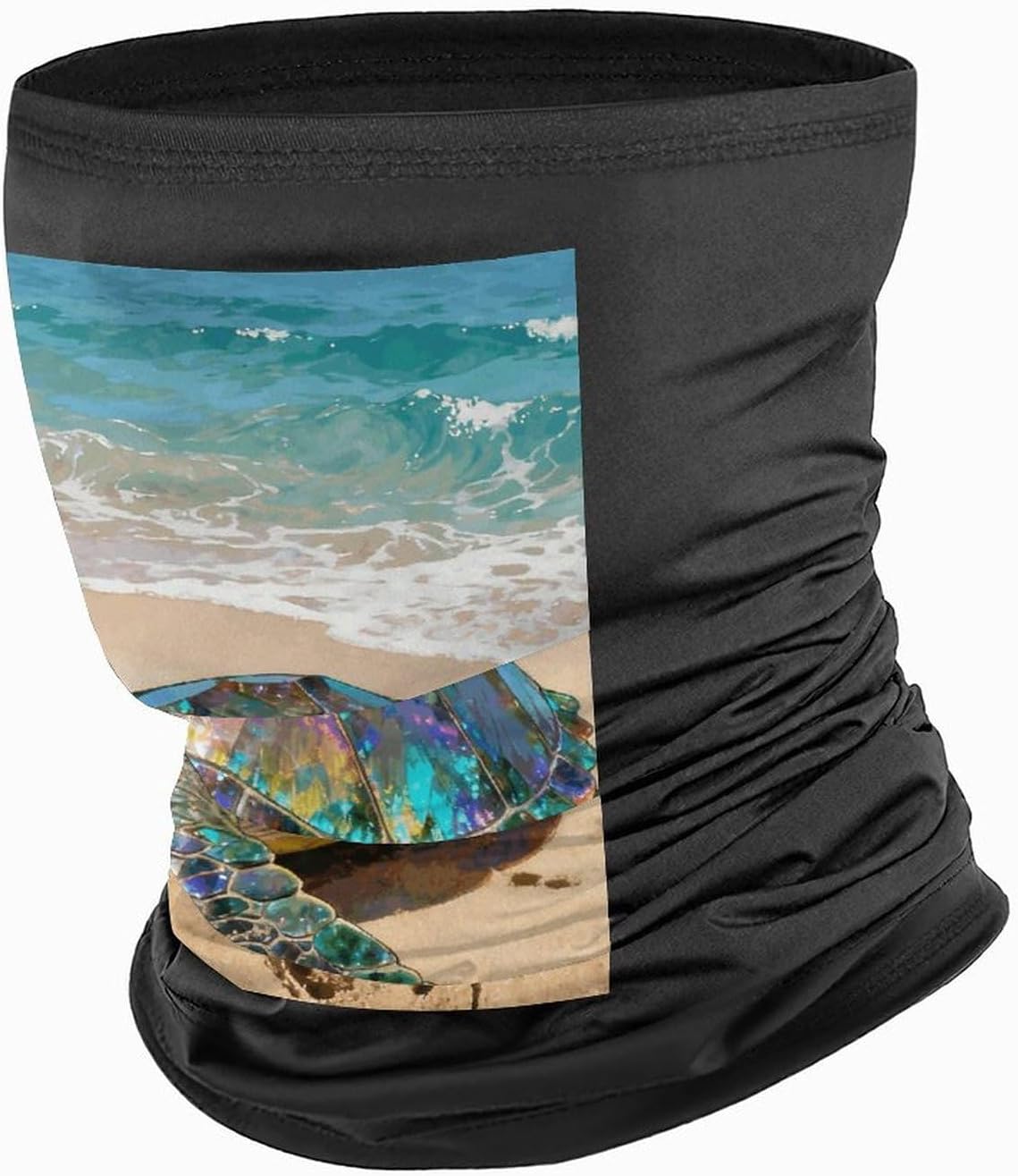 Cycling Neck Gaiter Upf 50+ Sun Protection Cooling Quick-Dry Balaclava Tourmaline Turtle Beach Face Mask Breathable Bandana for Biking Motorcycle Running Hiking & Outdoor Work