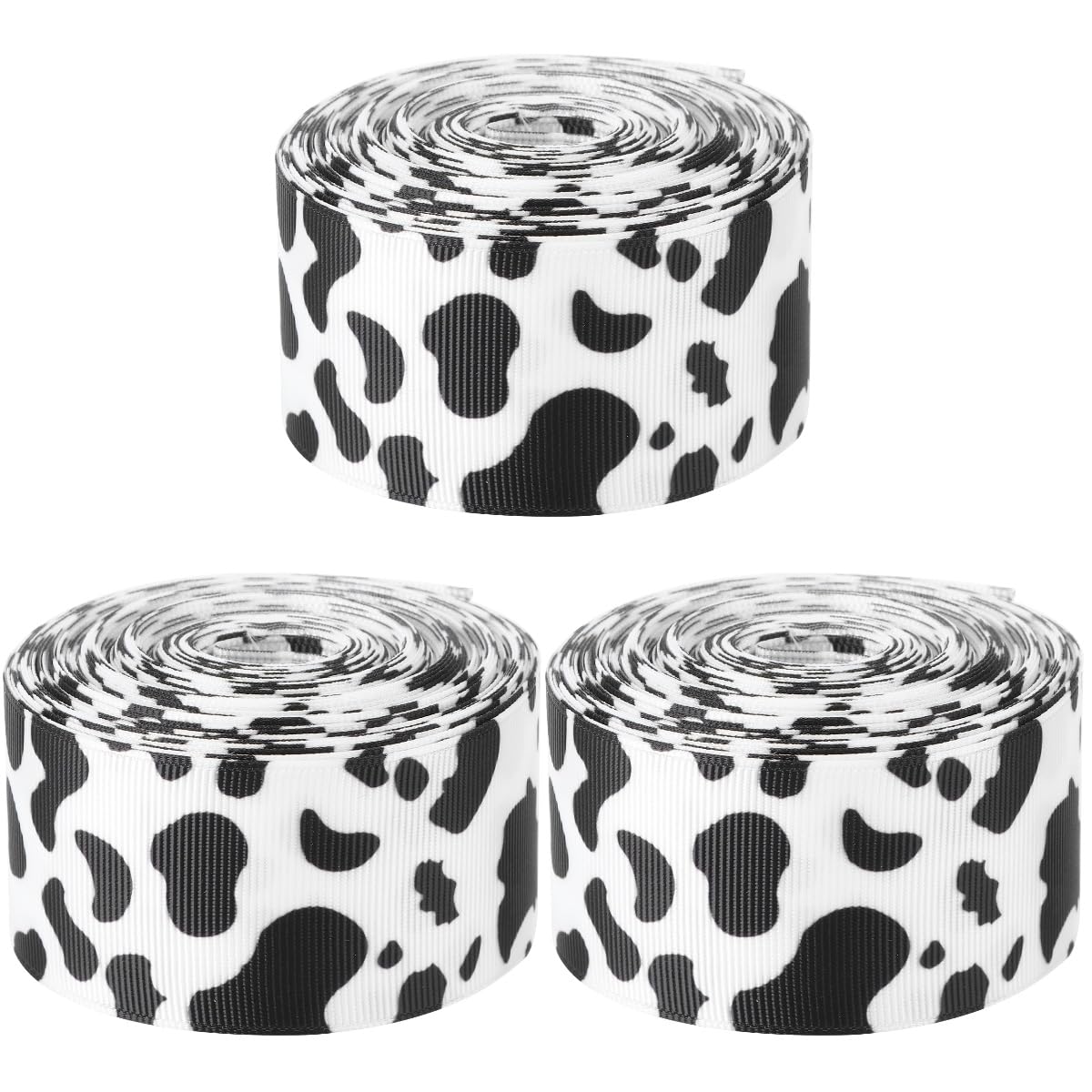 Ruban imprimé vache pour décoration de fête et loisirs créatifs DIY