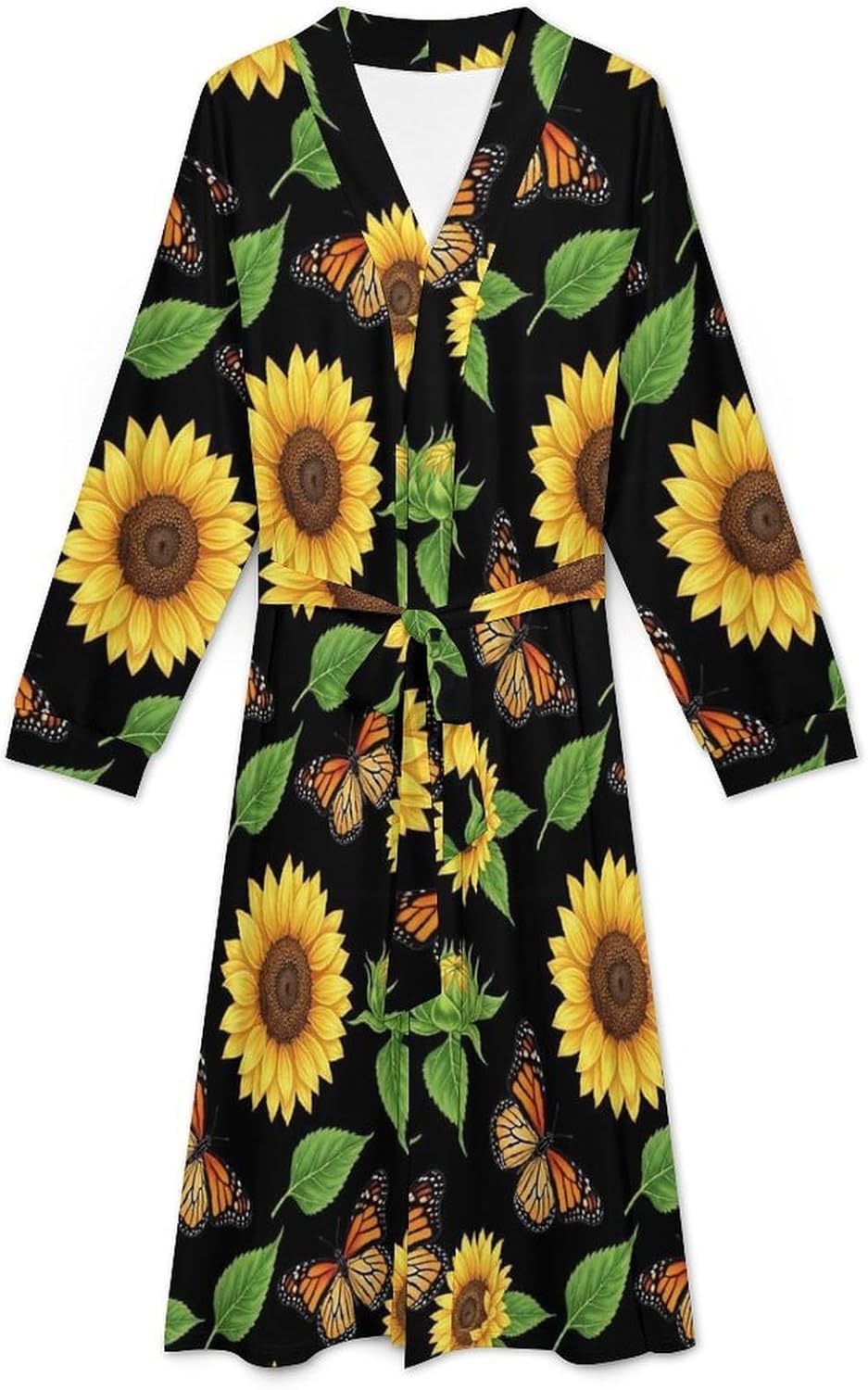 Mens Robes Lightweight, Full-Length Breathable Absorbent Bathrobes, Wear Resistant Comfy Kimono Robe