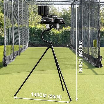 FORZA V90 Twin Wheel Cricket Bowling Machine | Dual Wheel Design - Up to 90mph for Indoor and Outdoor Use